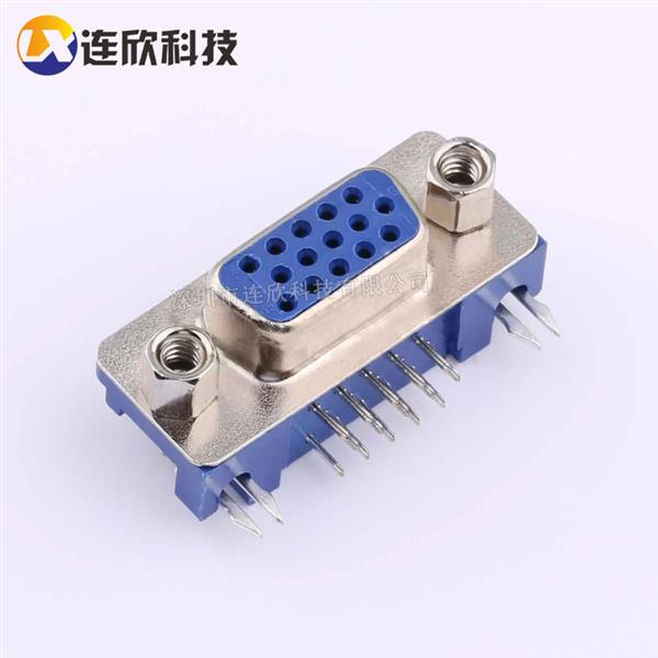 VGA/DB/DP 15PIN 90度卧式插板母座  XDDB-1518-0932